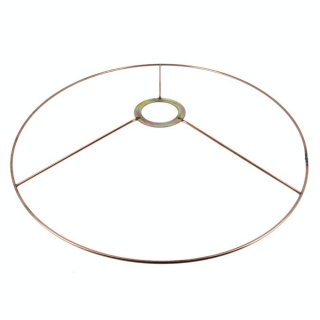 Carcasse d'abat-jour Cercle bagué E27 Ø 35 cm Cuivré - Fil Cuivré (Le) - Rougier et Plé