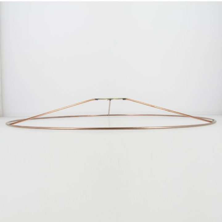 Carcasse d'abat-jour Cercle bagué E27 Ø 35 cm Cuivré - Fil Cuivré (Le) - Rougier et Plé