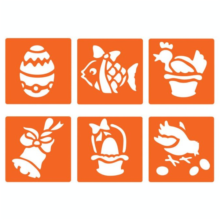 Pochoirs de Pâques - 6 pcs - DTM - Rougier et Plé