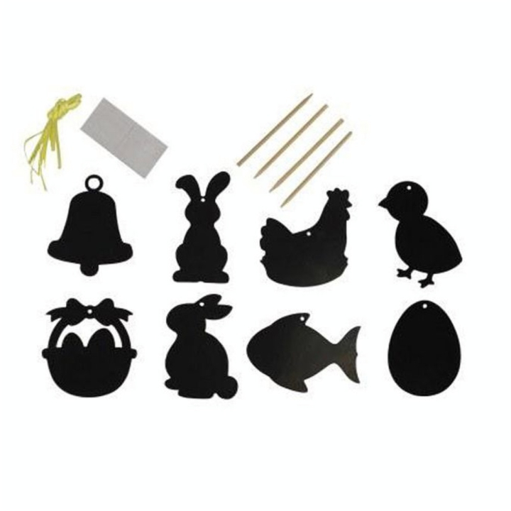 Motifs de Pâques à gratter 8 à 10 cm - 8 pcs - CTOP - Rougier et Plé