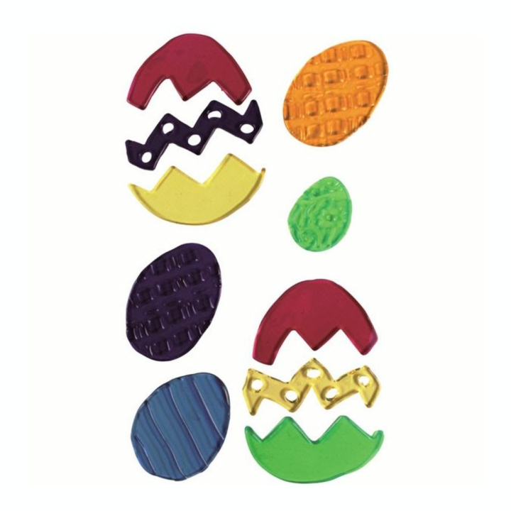 Déco Gelly Œufs de Pâques - 6 pcs - CTOP - Rougier et Plé