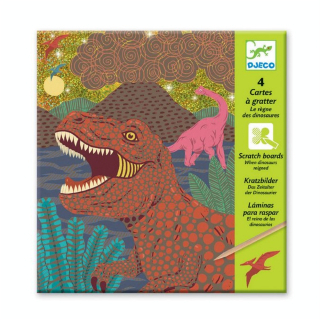 Cartes à gratter Le règne des dinosaures - Djeco - Rougier et Plé