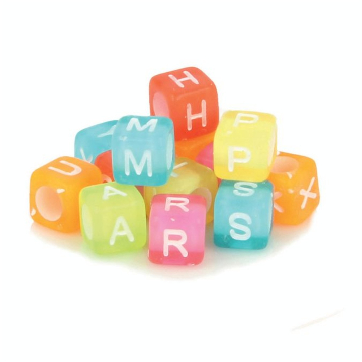 Perles alphabet acidulé 6 mm x 300 pcs - Artemio - Rougier et Plé