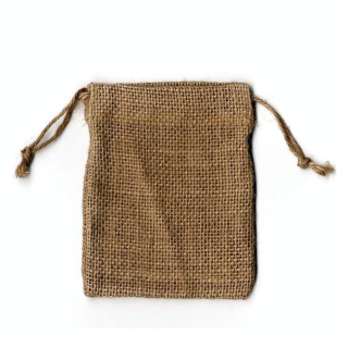 Sachet en toile de jute avec cordon 9 x 11,5 cm x 4 pcs - Artemio - Rougier et Plé