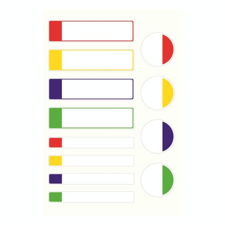 Etiquettes plastifiées Multicolores 3 formats - 24 pcs - Avery - Rougier et Plé