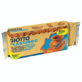 Pâte à modeler Plastiroc 1kg Terra Cotta - Giotto - Rougier et Plé