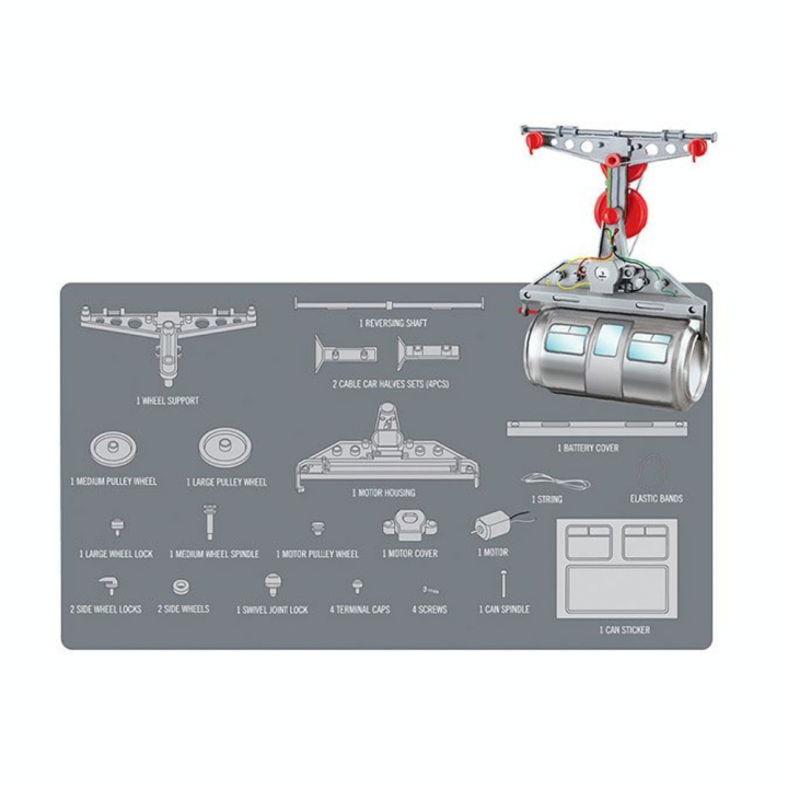 Coffret scientifique Fun Mechanics Télécabine canette - 4M - Rougier et Plé
