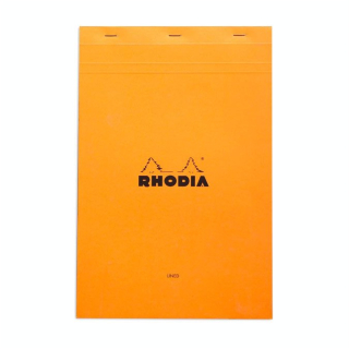 Bloc-notes n°19 Orange A4 Ligné - Rhodia - Rougier et Plé