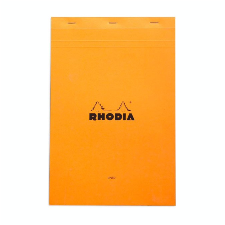 Bloc-notes n°19 Orange A4 Ligné - Rhodia - Rougier et Plé