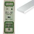 Baguette carrée en plastique 350 x 0.5 mm - 10 pcs - Evergreen Scale Models - Rougier et Plé