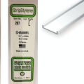 Baguette profile en U en plastique 350 x 6,3 x 2 mm - 2 pcs - Evergreen Scale Models - Rougier et Plé