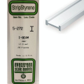 Baguette profile en I en plastique 350 x 2 x 1,3 mm - 4 pcs - Evergreen Scale Models - Rougier et Plé
