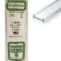 Baguette profile en I en plastique 350 x 9,5 x 3,8 mm - 2 pcs - Evergreen Scale Models - Rougier et Plé