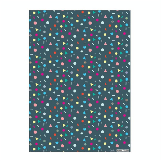 Papier cadeau géométrie 50 x 70 cm - Meri Meri - Rougier et Plé