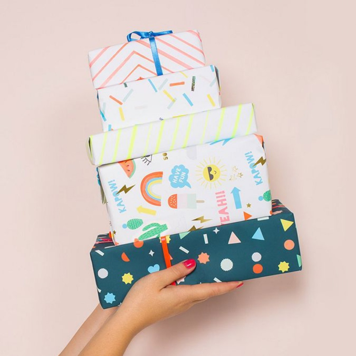 Papier cadeau géométrie 50 x 70 cm - Meri Meri - Rougier et Plé