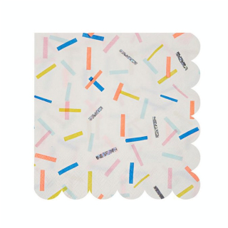 Serviettes en papier sprinkles petit format x 16 pcs - Meri Meri - Rougier et Plé