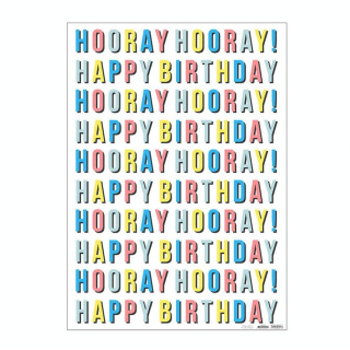 Papier cadeau anniversaire 50 x 70 cm - Meri Meri - Rougier et Plé