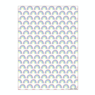 Papier cadeau arc-en-ciel 50 x 70 cm - Meri Meri - Rougier et Plé
