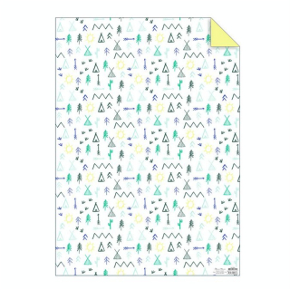 Papier cadeau camping 50 x 70 cm - Meri Meri - Rougier et Plé