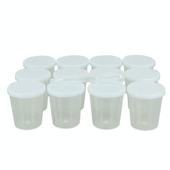 Pot gradué 30 ml x 12 + 1 pipette - O'color - Rougier et Plé