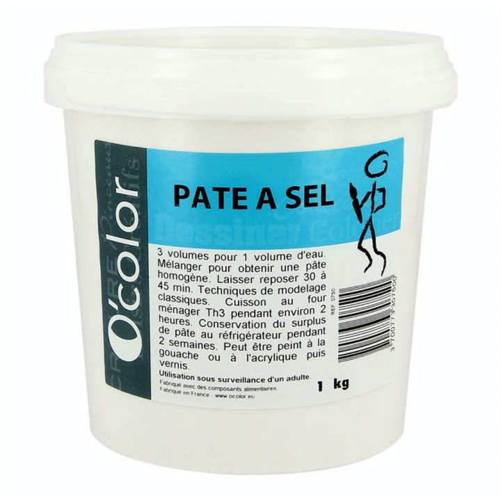 Pâte à sel en seau 1 kg - O'color - Rougier et Plé