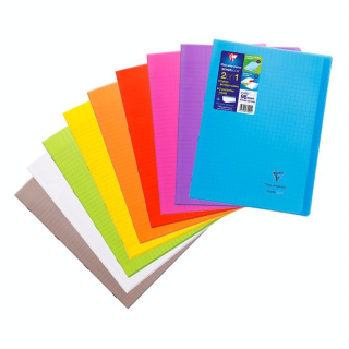 Cahier Koverbook protège-cahier intégré A4 cm Seyès 96 p - Clairefontaine - Rougier et Plé