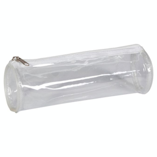 Trousse ronde transparente Ø 7 x 22 cm - Clairefontaine - Rougier et Plé