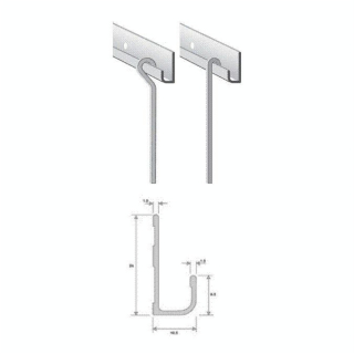 Cimaise Universelle 1,5 m Aluminium époxy Blanc - CiviC - Rougier et Plé
