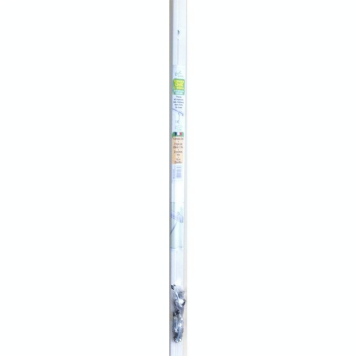 Cimaise Kit H24 Aluminium anodisé Blanc 1,50 m + 2 tiges + 2 crochets - CiviC - Rougier et Plé