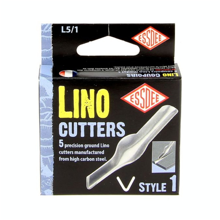 Gouge pour linogravure N1 - 5 pièces - ESSDEE - Rougier et Plé