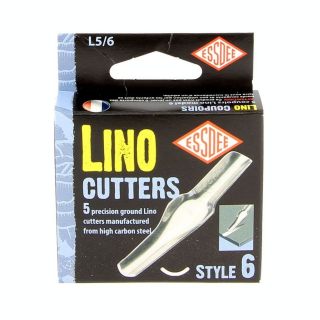 Gouge pour linogravure N6 - 5 pièces - ESSDEE - Rougier et Plé