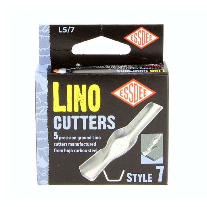 Gouge pour linogravure N7 - 5 pièces - ESSDEE - Rougier et Plé