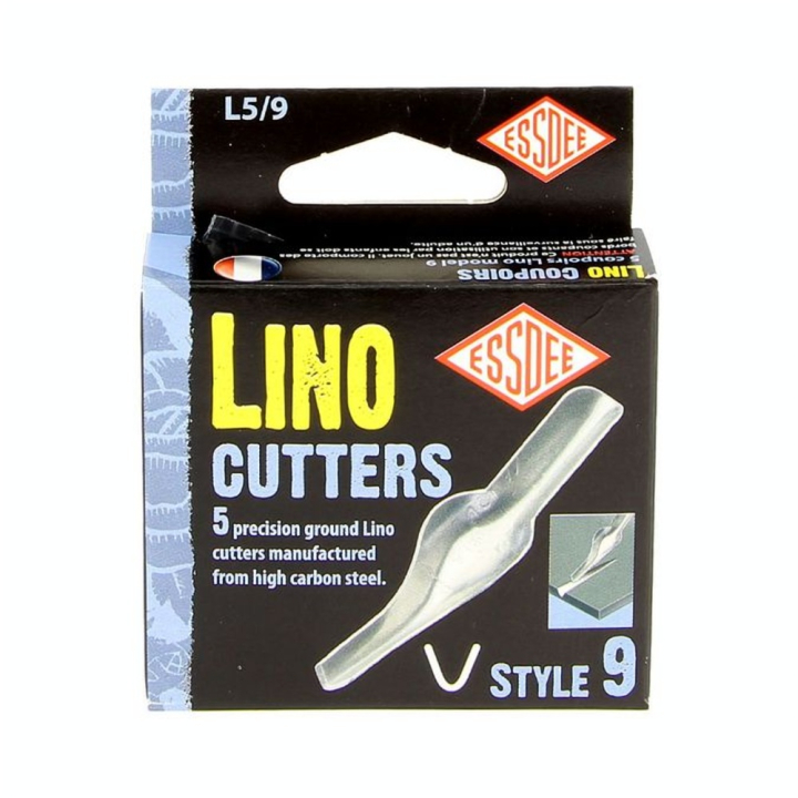 Gouge pour linogravure N9 - 5 pièces - ESSDEE - Rougier et Plé