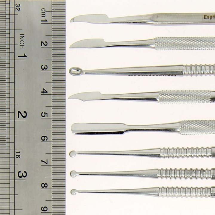 Outil de modelage set E - 8 pièces - Esprit Composite - Rougier et Plé
