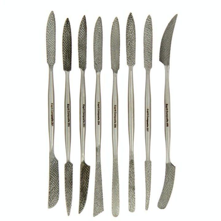 Outil de sculpture set K Rifloirs - 8 pièces - Esprit Composite - Rougier et Plé