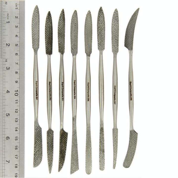 Outil de sculpture set K Rifloirs - 8 pièces - Esprit Composite - Rougier et Plé