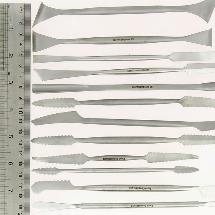 Outil pour le plâtre set L - 12 pièces - Esprit Composite - Rougier et Plé