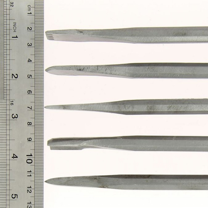Outil de sculpture pour la pierre set U - 5 pièces - Esprit Composite - Rougier et Plé