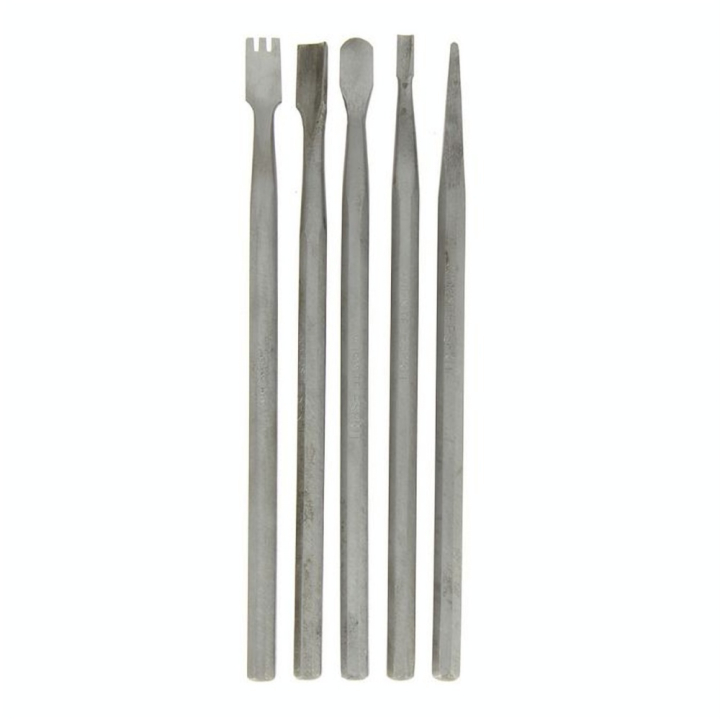 Outil de sculpture pour la pierre set V - 5 pièces - Esprit Composite - Rougier et Plé