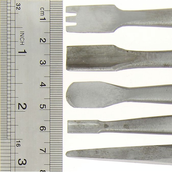 Outil de sculpture pour la pierre set V - 5 pièces - Esprit Composite - Rougier et Plé