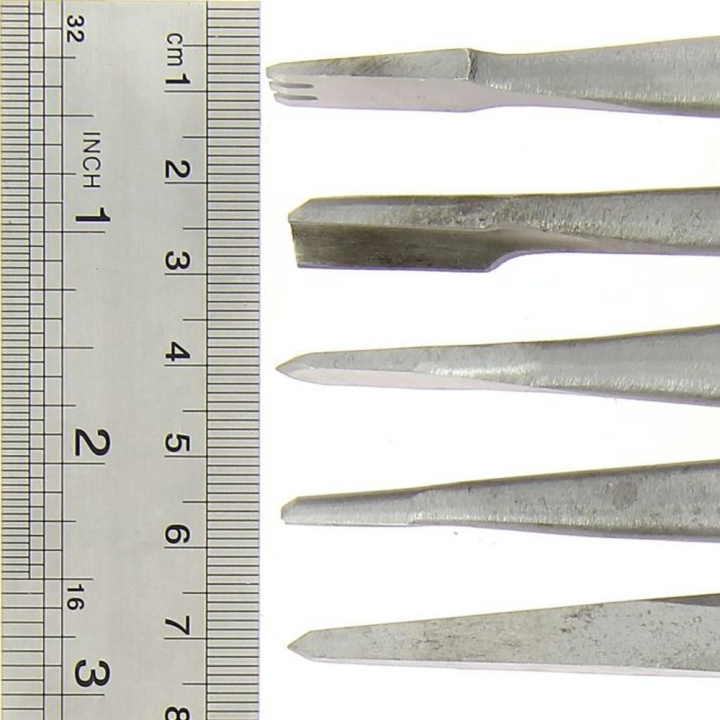 Outil de sculpture pour la pierre set V - 5 pièces - Esprit Composite - Rougier et Plé