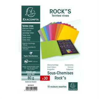 Sous-chemise Rock''S 22 x 31 cm - 30 pcs - Exacompta - Rougier et Plé