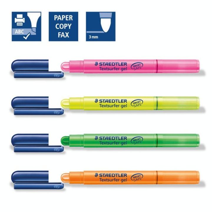 Surligneur fluo Textsurfer gel 3 mm - Staedtler - Rougier et Plé