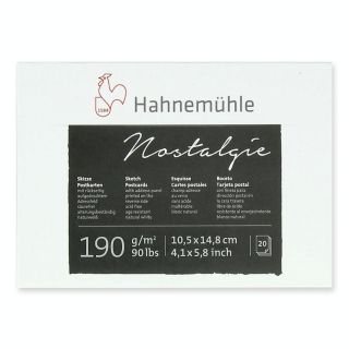 Bloc de croquis format Cartes postales 10,5 x 14,8 cm 190g /m² 20 fles - Hahnemühle - Rougier et Plé