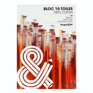 Bloc de toile 100% Coton 10 feuilles - Rougier&Plé - Rougier et Plé