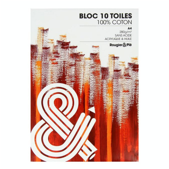 Bloc de toile 100% Coton 10 feuilles - Rougier&Plé - Rougier et Plé