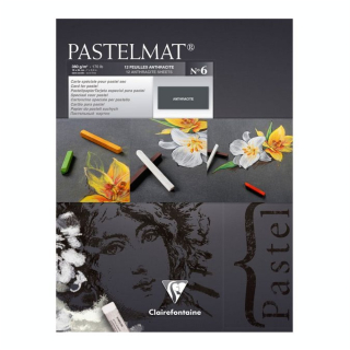Bloc de papier Pastelmat Anthracite 360 g/m² - 12 Fles - Clairefontaine - Rougier et Plé