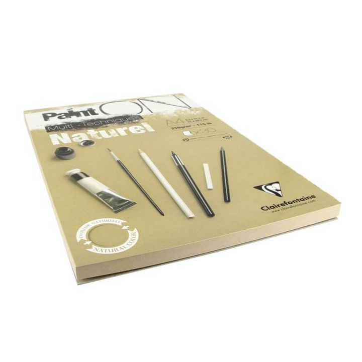 Bloc Paint'On papier Naturel 250 g/m² 30 F - Clairefontaine - Rougier et Plé