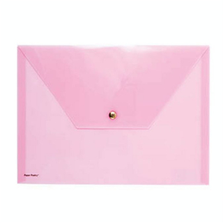 Pochette rose avec bouton pression 33 x 24 cm - Rico Design - Rougier et Plé