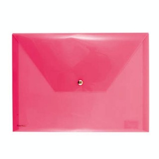 Pochette fuchsia fluo avec bouton pression 33 x 24 cm - Rico Design - Rougier et Plé
